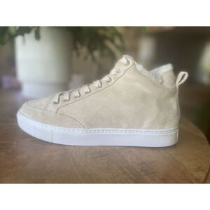 J/Slides NYC Pink Men’s  US 8.5 /Unisex EU 42 Shearling Lined High Top Sneakers